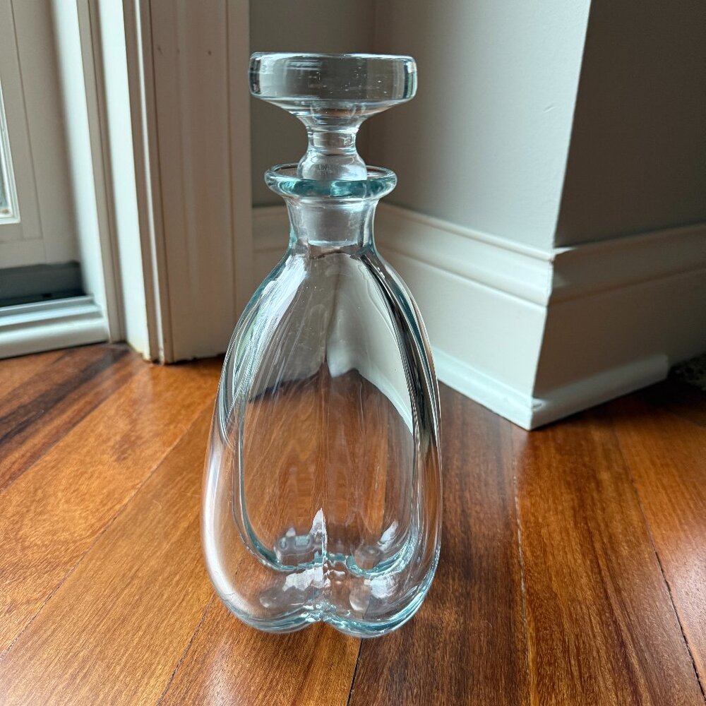 Vintage Strombergshyttan Glass Crystal Decanter